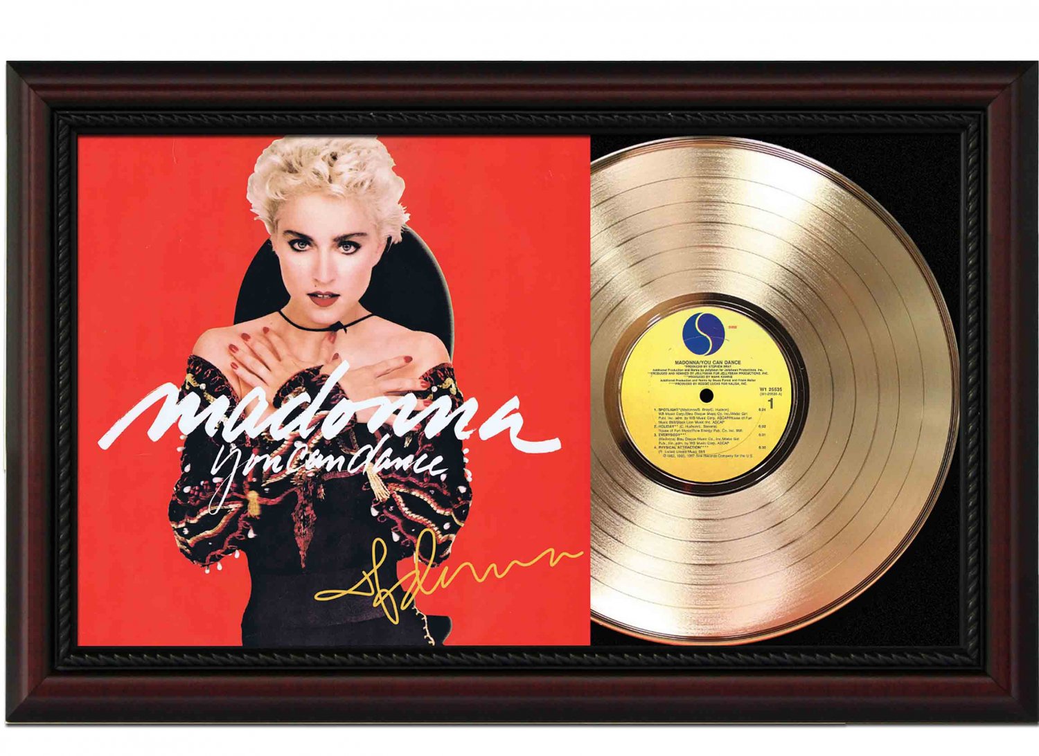 MADONNA "You Can Dance" Framed Record Display.