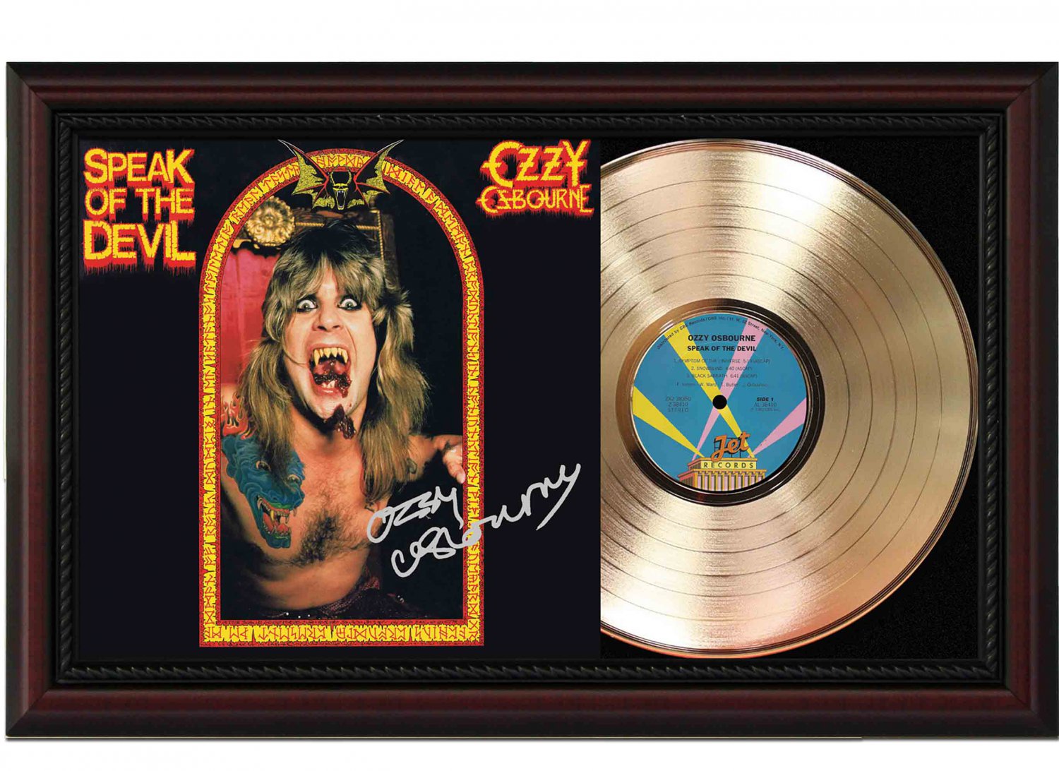 OZZY OSBOURNE  "Speak of the Devil"  Framed Record Display.