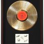 AEROSMITH "Mama Kin" Cherry Wood Gold LP Record Framed Etched Signature Display