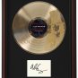 ALICE COOPER "Iâ��ll Bite Your Face Off" Cherry Wood Gold LP Record Framed Etched Signature Display