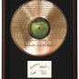 BEATLES "I Am the Walrus" Cherry Wood Gold LP Record Framed Etched Signature Display