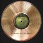 BEATLES "I Am the Walrus" Cherry Wood Gold LP Record Framed Etched Signature Display