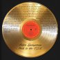 BRUCE SPRINGSTEEN "Born in the U.S.A." Cherry Wood Gold LP Record Framed Etched Signature Display