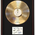 EAGLES "Desperado"  Cherry Wood Gold LP Record Framed Etched Signature Display