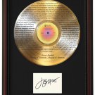 JIMMY BUFFET "Changes in Latitudes"  Cherry Wood Gold LP Record Framed Etched Signature Display
