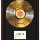 JIMMY BUFFET "Son of a Son of a Sailor 2" Cherry Wood Gold LP Record Framed Etched Signature Display