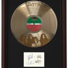 LED ZEPPELIN "Stairway to Heaven" Cherry Wood Gold LP Record Framed Etched Signature Display