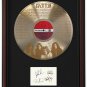 LED ZEPPELIN "When the Levee Breaks" Cherry Wood Gold LP Record Framed Etched Signature Display