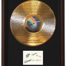 LYNYRD SKYNYRD "Gimme Back My Bullets" Cherry Wood Gold LP Record Framed Etched Signature Display