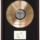 METALLICA "The Four Horsemen" Cherry Wood Gold LP Record Framed Etched Signature Display