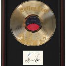 MOTLEY CRUE "Girls, Girls, Girls" Cherry Wood Gold LP Record Framed Etched Signature Display