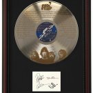 PINK FLOYD "Shine On You Crazy Diamond" Cherry Wood Gold LP Record Framed Etched Signature Display