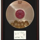 ROLLING STONES "Can't Always " Cherry Wood Gold LP Record Framed Etched Signature Display