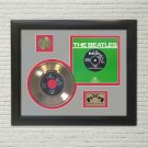 THE BEATLES "Yesterday" Green Framed Picture Sleeve Gold 45 Record Display