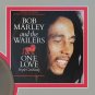 BOB MARLEY "One Love" Framed Picture Sleeve Gold 45 Record Display