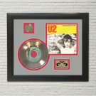 BONO "Two Hearts Beat as One" Framed Picture Sleeve Gold 45 Record Display