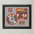 EAGLES "Hotel California" Framed Picture Sleeve Gold 45 Record Display