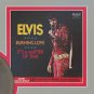 ELVIS PRESLEY "Burning Love" Framed Picture Sleeve Gold 45 Record Display
