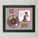ELVIS PRESLEY "Teddy Bear" Framed Picture Sleeve Gold 45 Record Display