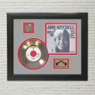 JONI MITCHELL "Help Me"  Framed Picture Sleeve Gold 45 Record Display