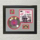 RAY CHARLES "Georgia on My Mind"  Framed Picture Sleeve Gold 45 Record Display
