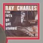 RAY CHARLES "Let's Go Get Stoned"  Framed Picture Sleeve Gold 45 Record Display