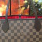 Louis Vuitton Neverfull Box Good Condition Mm Beige Bow Dustbag Tags Receipt