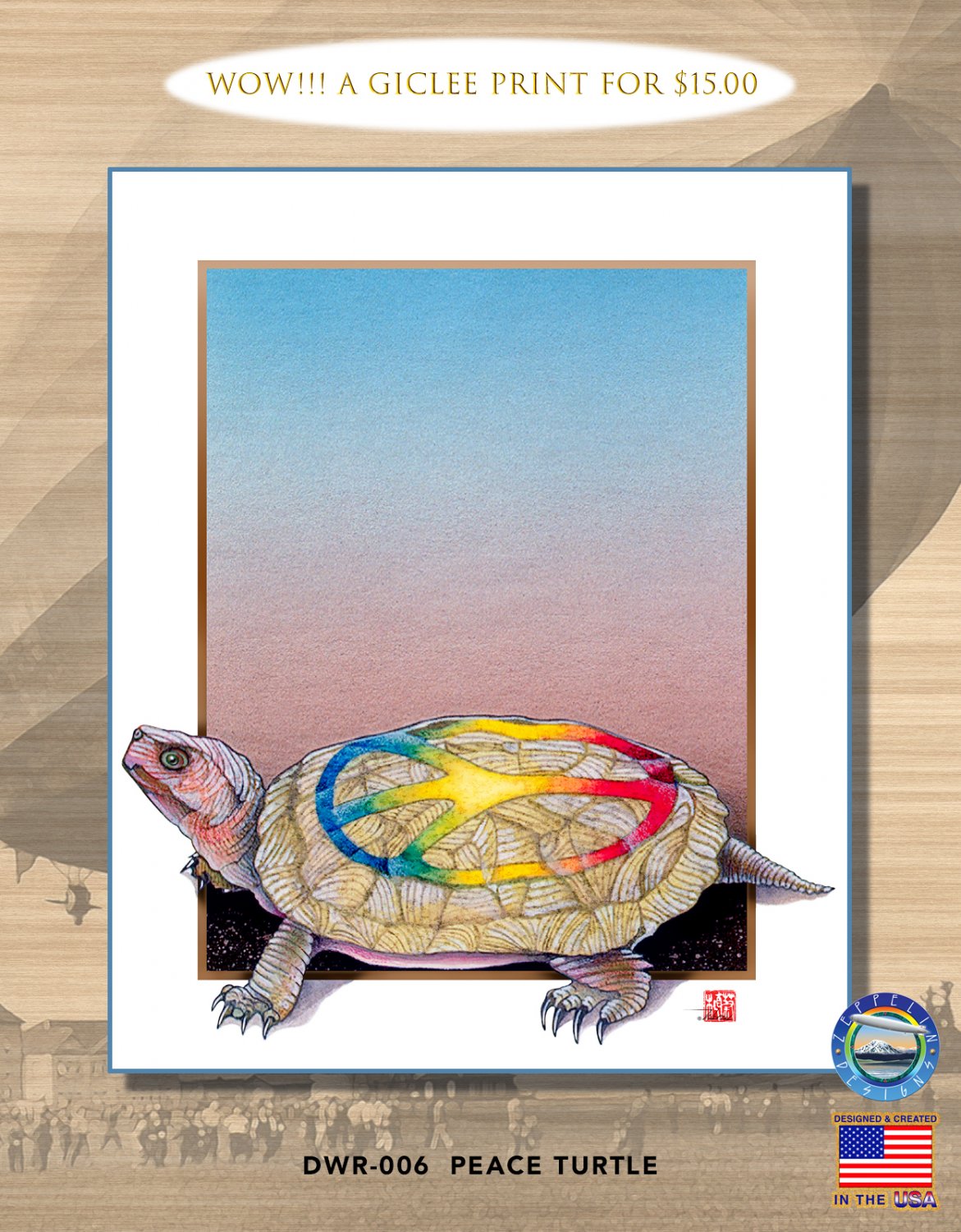DWR-006M - Peace Turtle