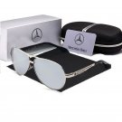 Gray Polarized Men Sunglasses Mercedes-Benz Brand Metal Driving