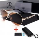 Brown Polarized Men Sunglasses Mercedes-Benz Brand Metal Driving UV400