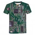 Electronic Printed 3D T Shirt for Men Women Chip Machine