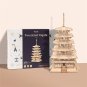 Pagoda Wooden Building Blocks Robotime Rolife 3D