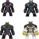 4 Minifigures Black Panthers Super Hero Toy Building Blocks
