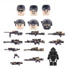 6pcs Military Swat: Super Police Figurines City With Mini Weapons And Guns
