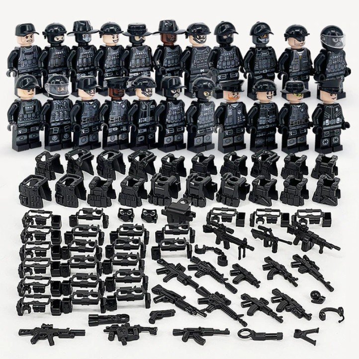 Military SWAT Wars Assembled Building Blocks - 1xv Special Forces