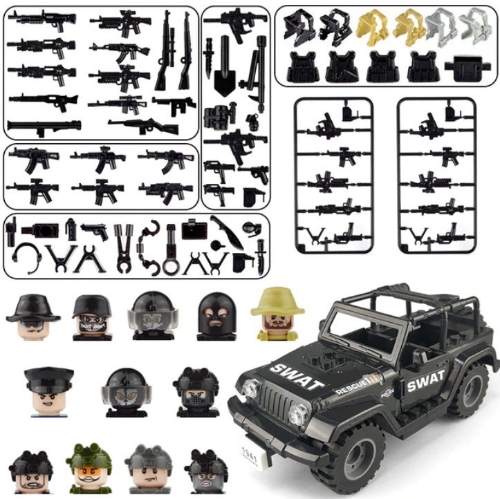 Military SWAT Wars Assembled Building Blocks - 16v Special Forces