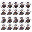 New WW2 20 German Soldiers Minifigures Wepons Pack Building Toy
