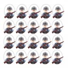 New WW2 20 Burgundy German Soldiers Minifigures Wepons Pack Building Toy