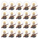 New WW2 20 Chocol German Soldiers Minifigures Wepons Pack Building Toy