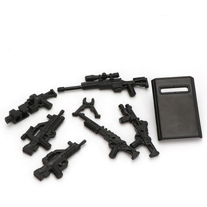 lego Swat Minifigures Armor And Weapons Guns Accessories V8 Pack