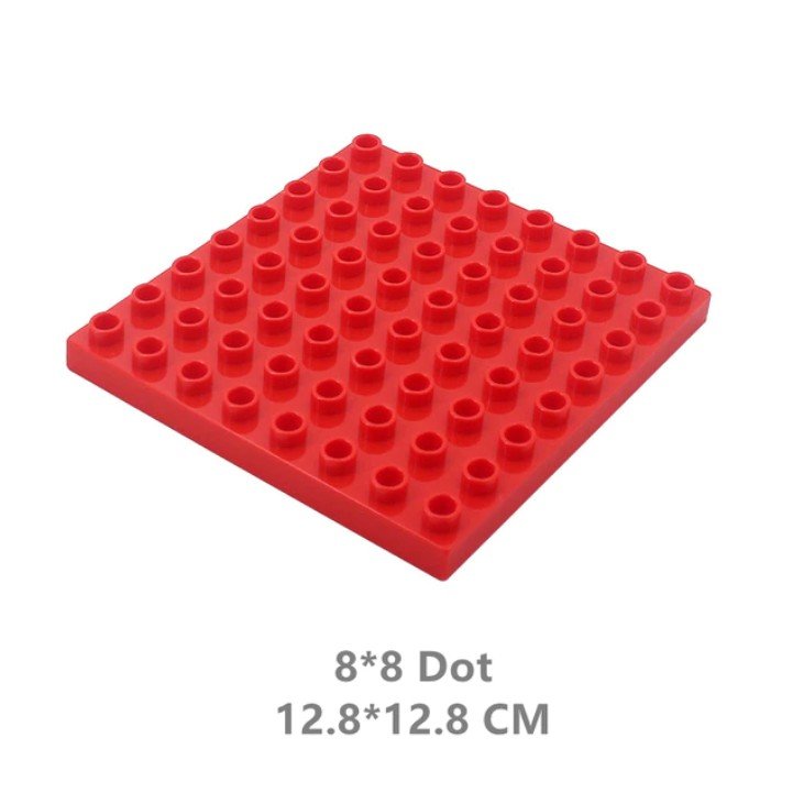 Classic Red 8x8 Dot Two Sided Baseplate 11023 Building Toy Set
