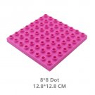 Classic Deep Pink 8x8 Dot Two Sided Baseplate 11023 Building Toy Set