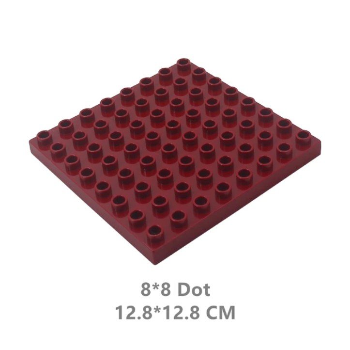 Classic Deep Brown 8x8 Dot Two Sided Baseplate 11023 Building Toy Set