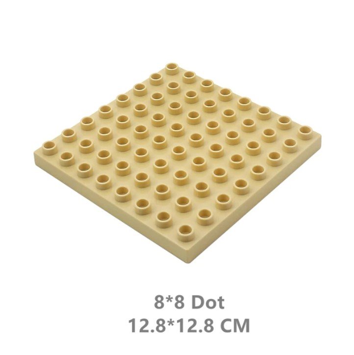 Classic Deep White 8x8 Dot Two Sided Baseplate 11023 Building Toy Set
