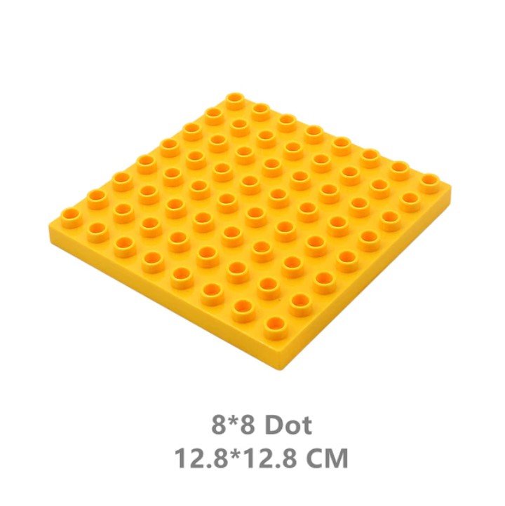 Classic Deep Yellow 8x8 Dot Two Sided Baseplate 11023 Building Toy Set