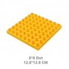 Classic Deep Yellow 8x8 Dot Two Sided Baseplate 11023 Building Toy Set