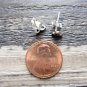 New Sterling Silver Celtic Knot Triangle Stud / Post Earrings, Unisex, 1/4"