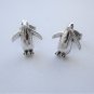 New Sterling Silver Penguin Stud / Post Earrings, Unisex, 3/8"