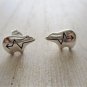 New Sterling Silver Heartline Bear Stud / Post Earrings, Unisex, 1/2"