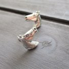 New Sterling Silver Horse Head Stud / Post Earrings, Unisex, 1/2"